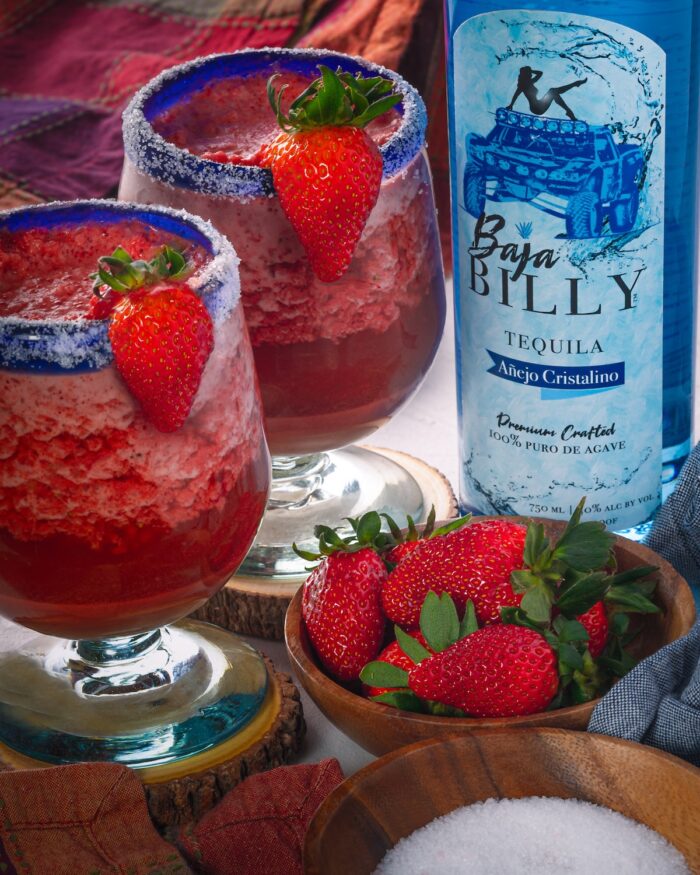 Baja Billy Tequila With Strawberry Drinks