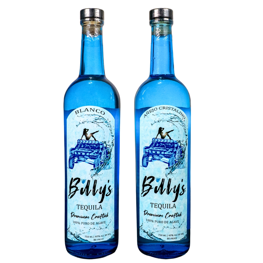 Billys Tequila Side by Side Bottles Together - CC